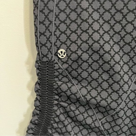 Lululemon In The Flow Crop II Seamless Leggings Heathered Deep Coal Black - Picture 12 of 13